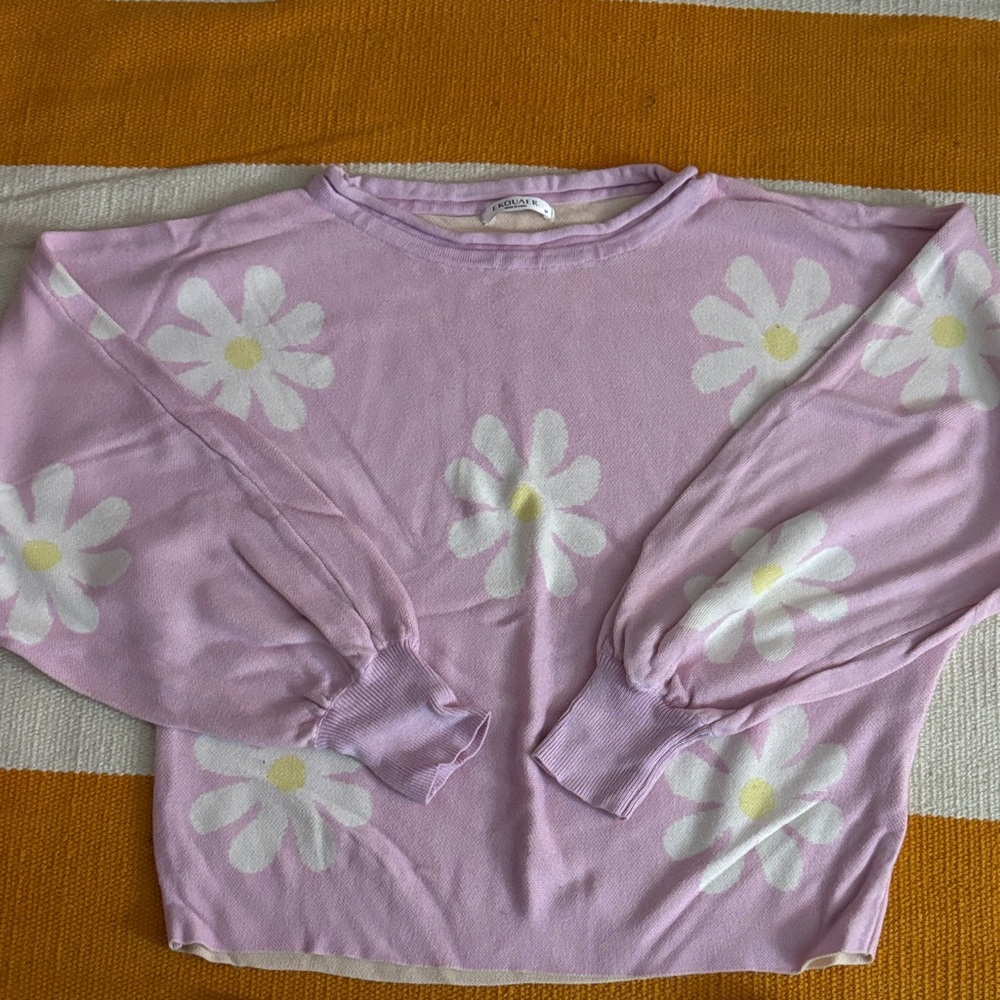 Pink Floral Pajama Top